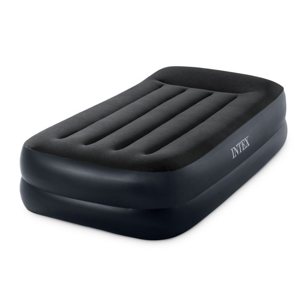 Intex Dura Beam Plus Pillow Raised Airbed Mattress With Built In Pump